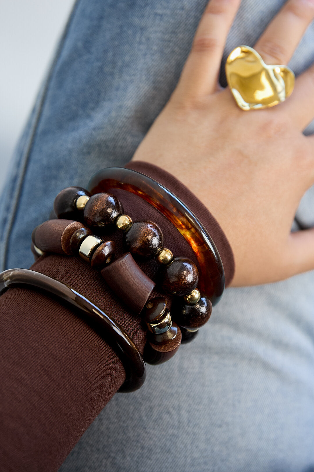 Wood Bead Armband