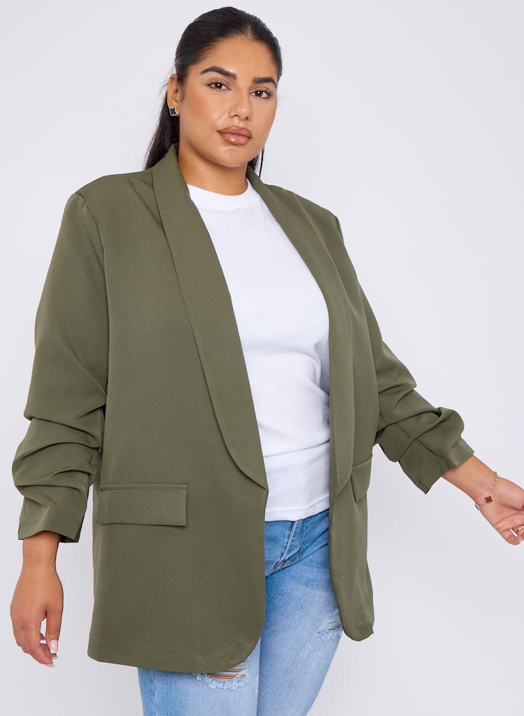 Khaki Aarya Blazer