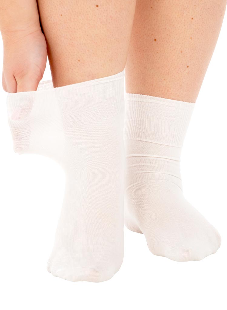 Extra Wide Bómullar Sokkar