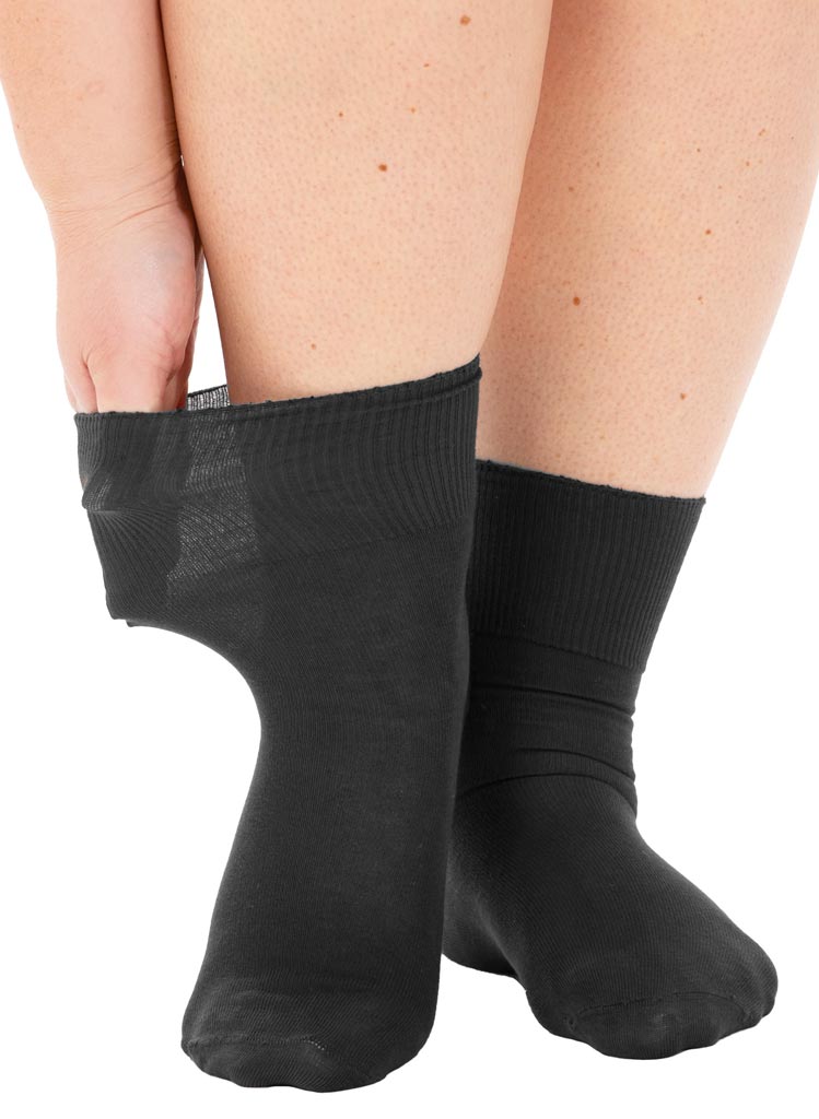 Extra Wide Bómullar Sokkar