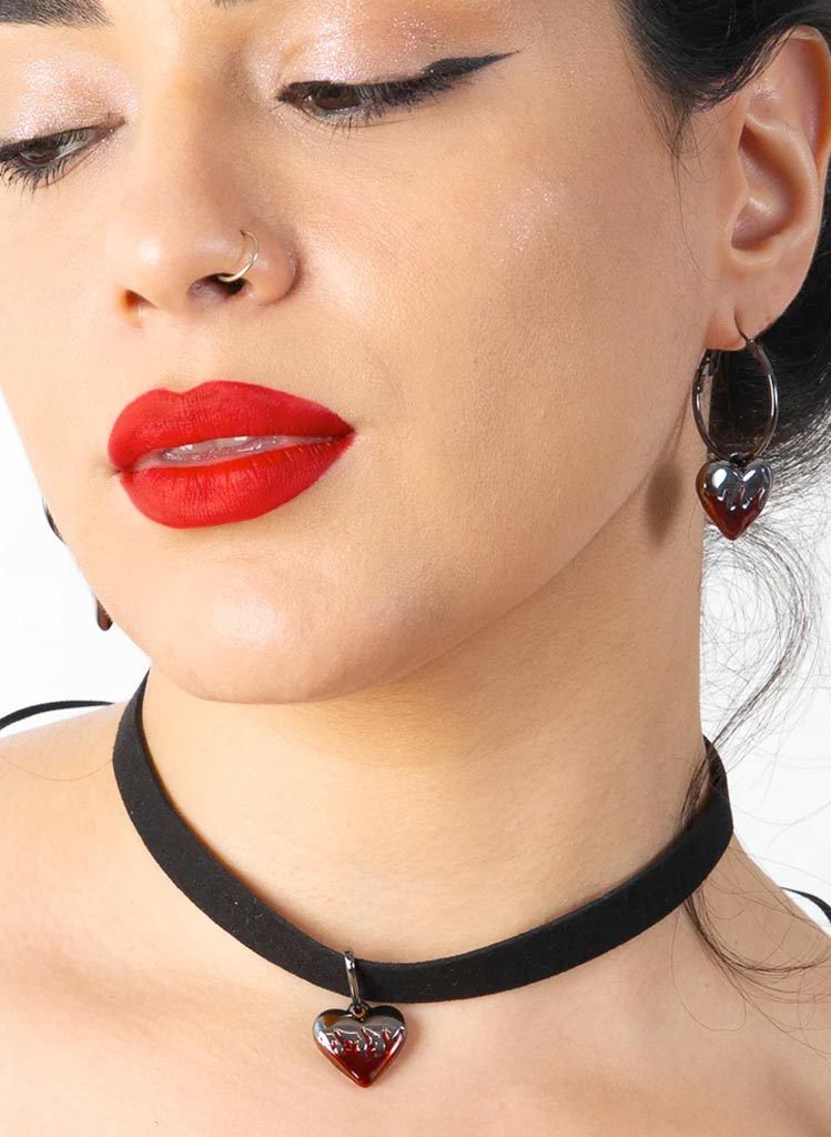 Flame Heart Choker