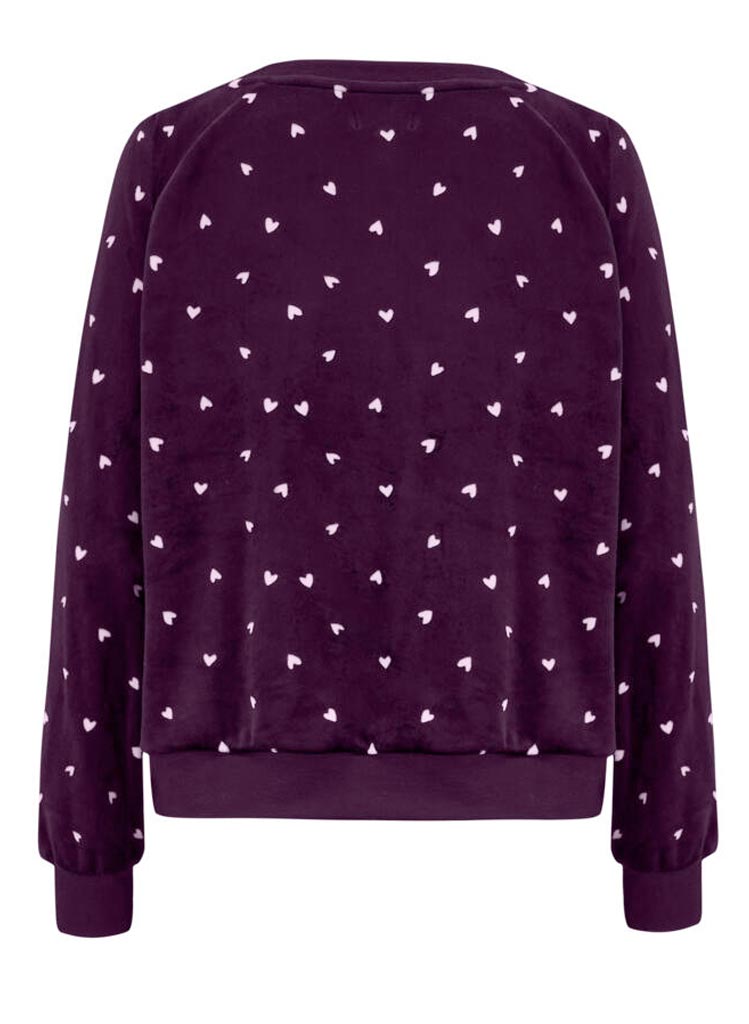 Heart Velúr Náttpeysa