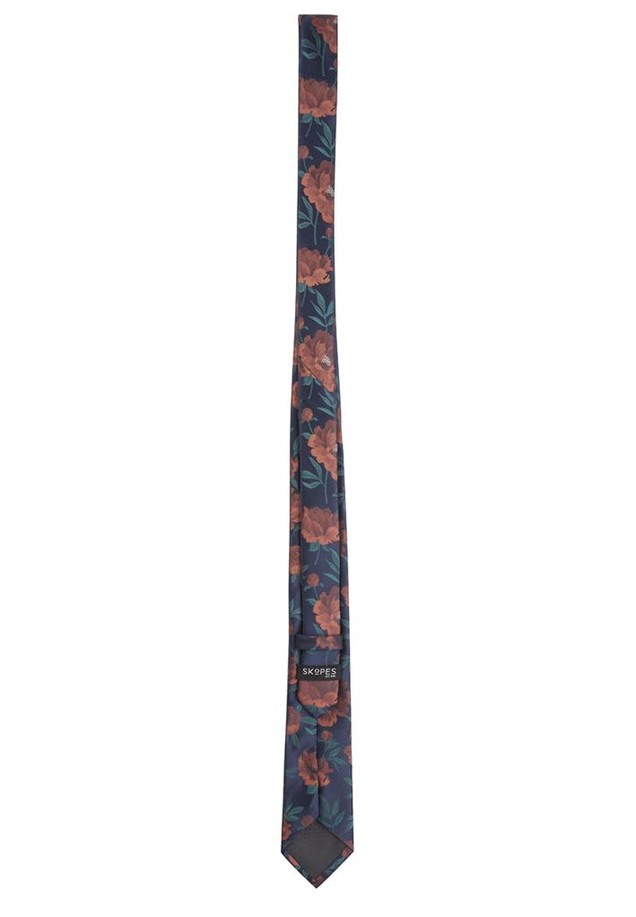 Blue & Copper Floral Bindi