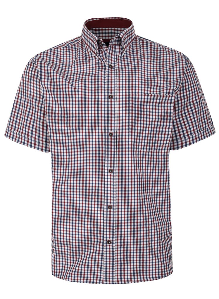 Gingham Stutterma Skyrta