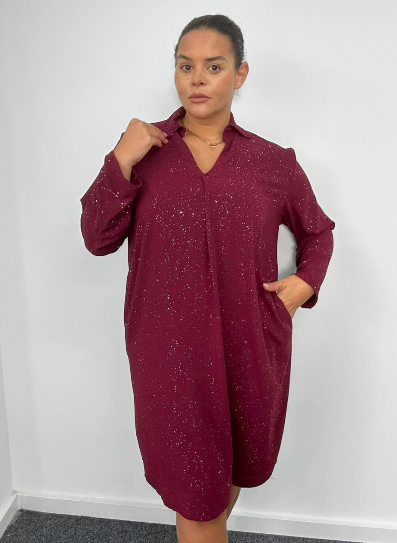 Confetti Kjóll m/vösum