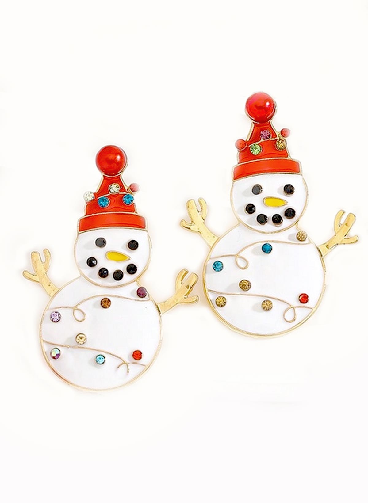Sparkle Snowman Eyrnalokkar