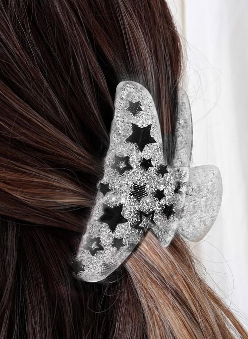 Glitter Stars Hárklemma