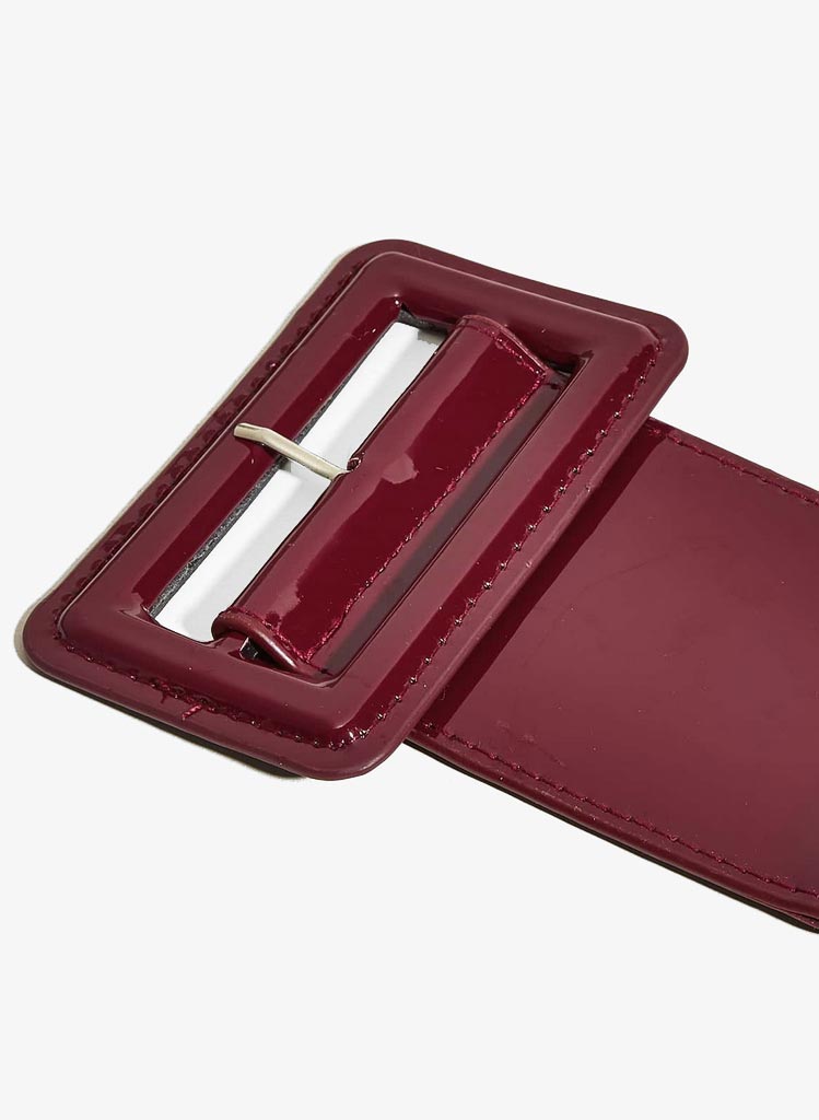 Glossy Teygjubelti - Wine