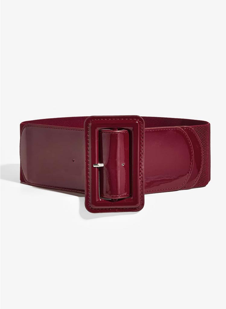 Glossy Teygjubelti - Wine