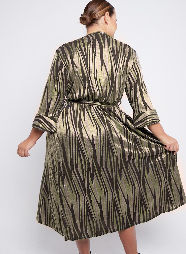 Golden Swirl Pocket Kjóll