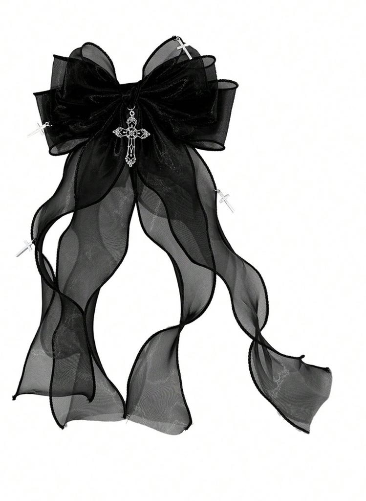 Gothic Bow Hárspenna