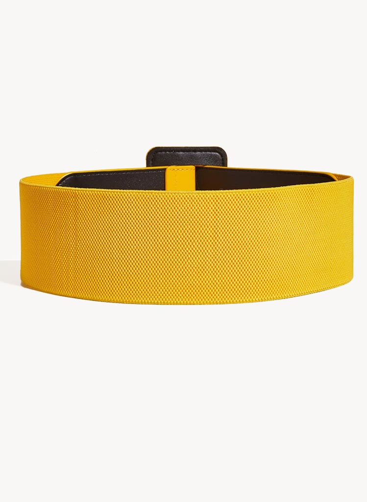 Glossy Teygjubelti - Gult