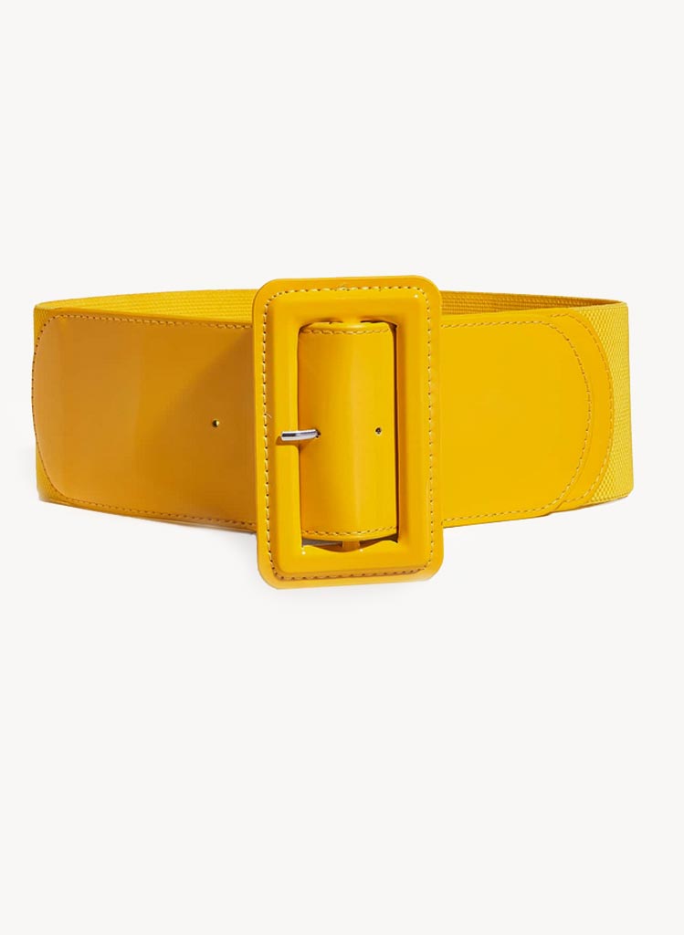 Glossy Teygjubelti - Gult