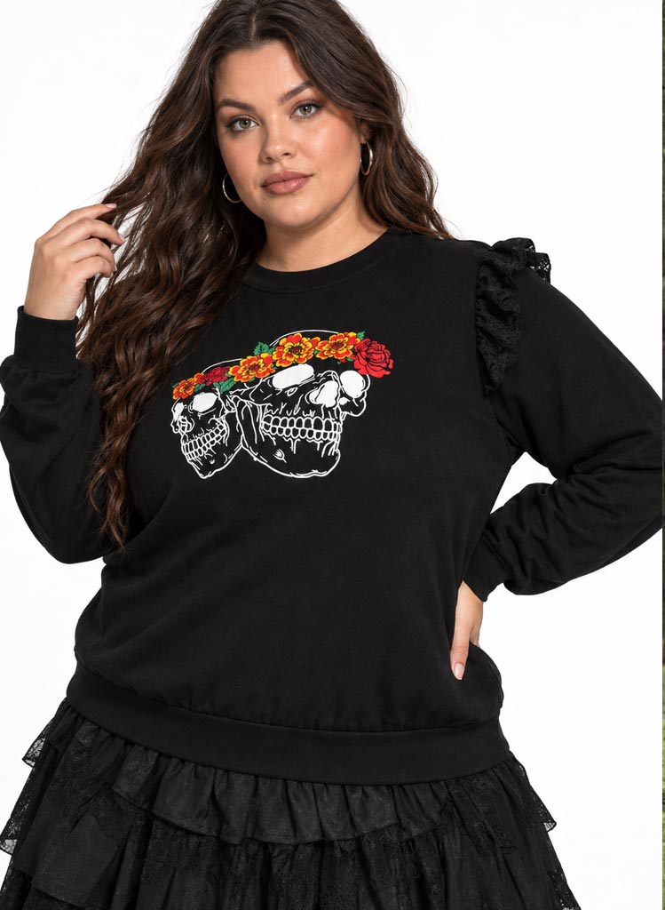 Rosie Skulls Peysa