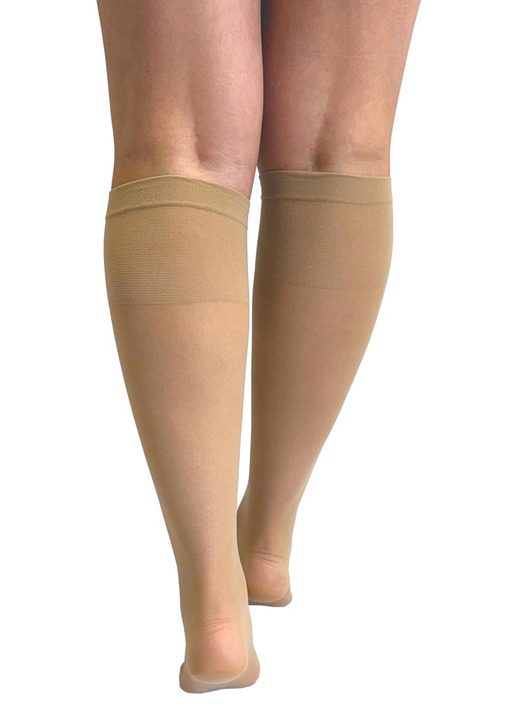 Nylon Hnésokkar - Extra Wide