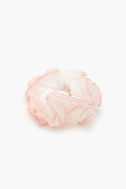 Pink Siffon Scrunchie