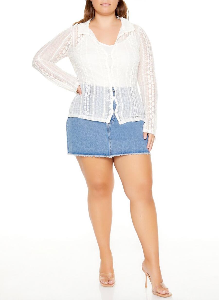 Julia Blúndu Skyrta