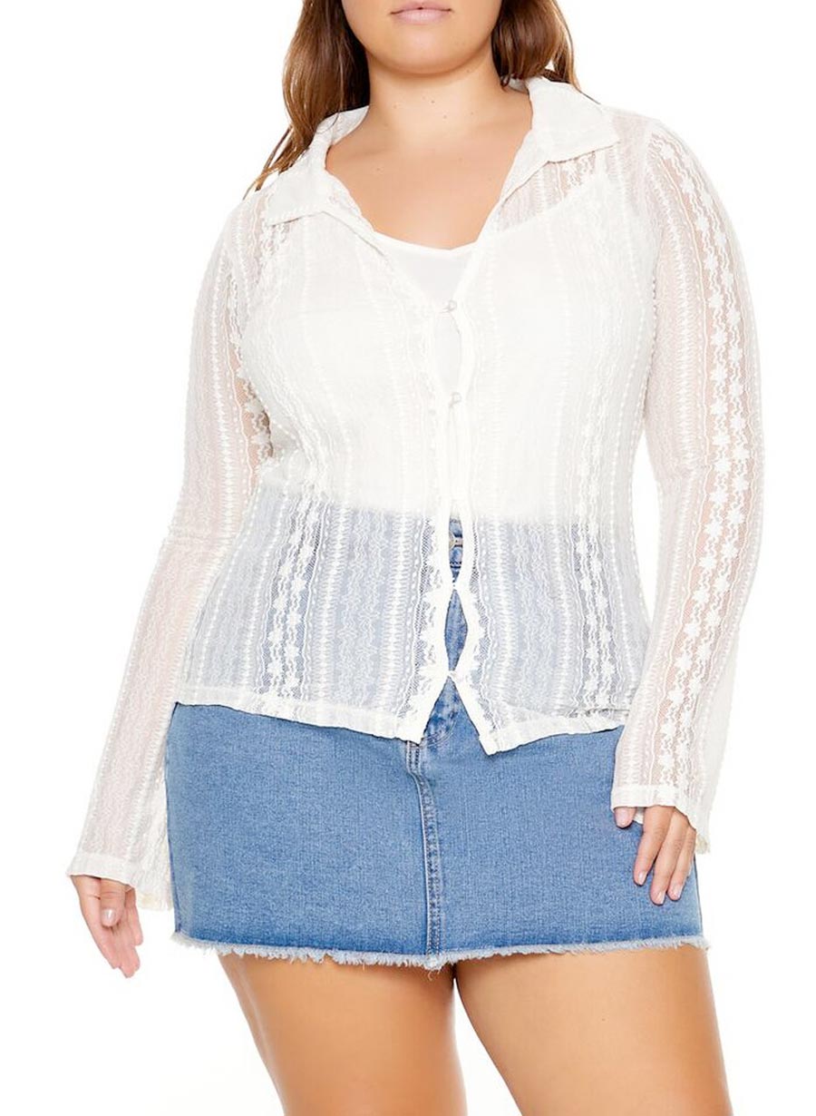 Julia Blúndu Skyrta