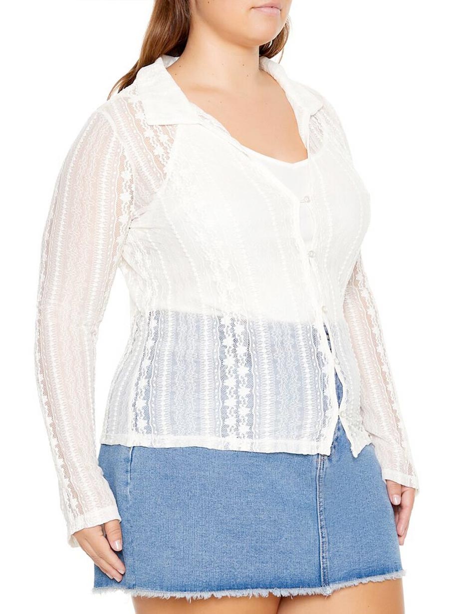 Julia Blúndu Skyrta