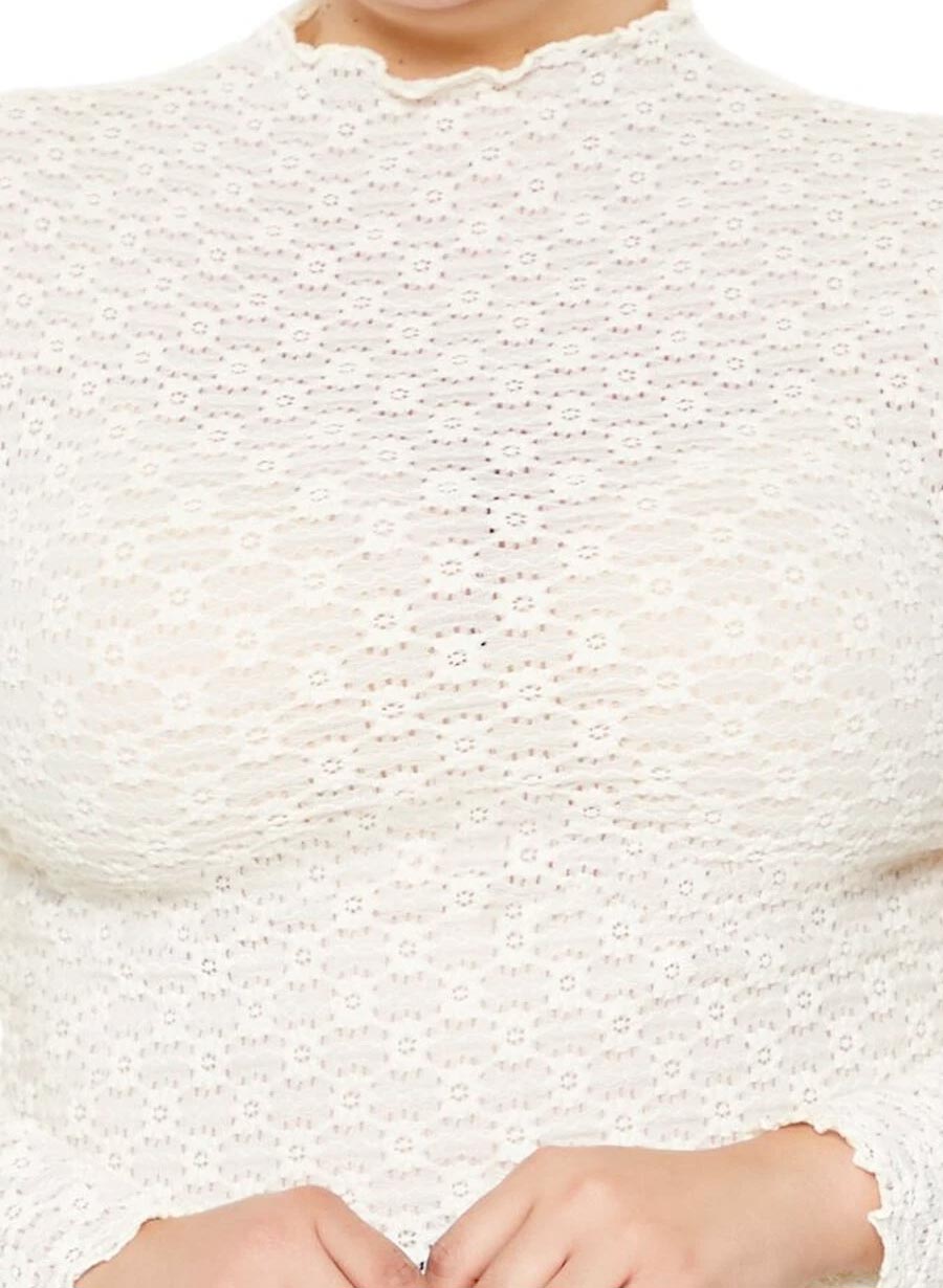 Scarlett Blúndu Toppur