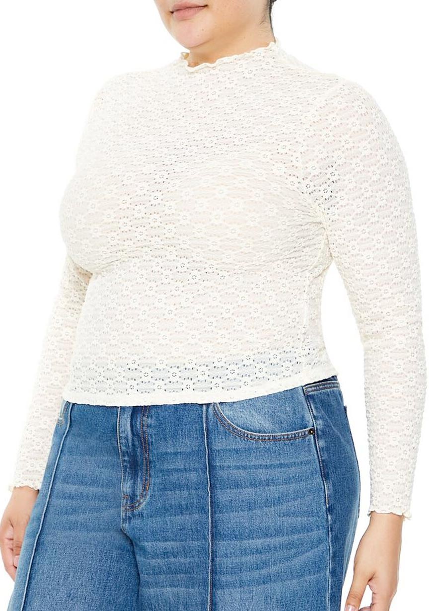 Scarlett Blúndu Toppur