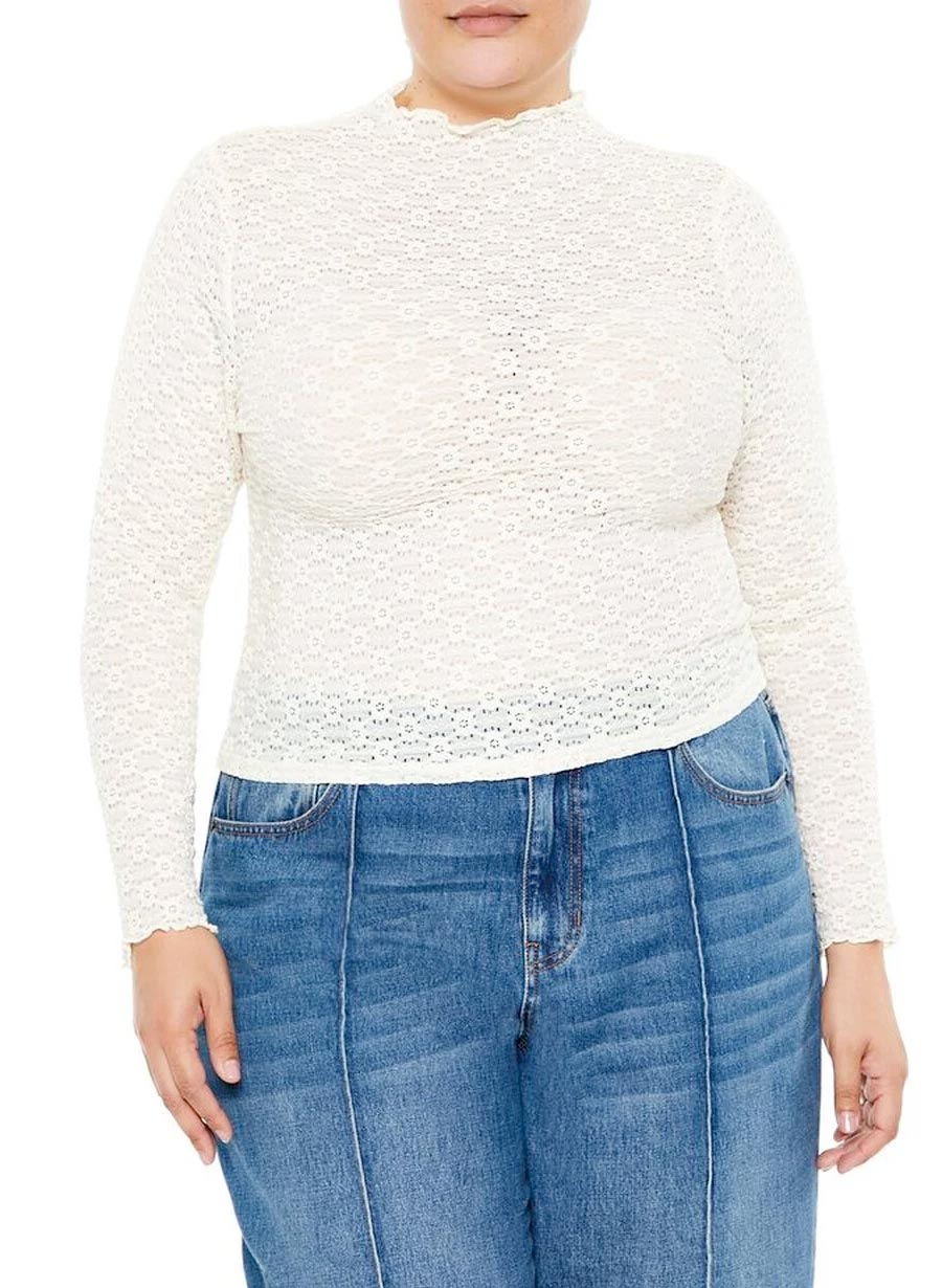 Scarlett Blúndu Toppur