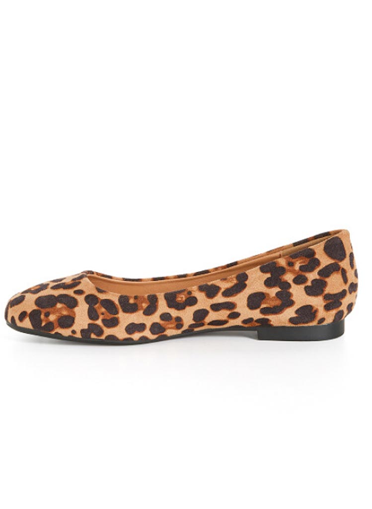 Leopard Ballerina - Wide Fit