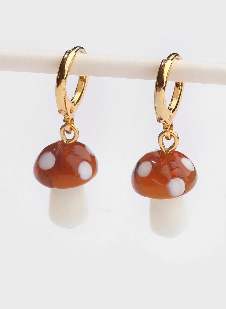 Lil Mushroom Eyrnalokkar