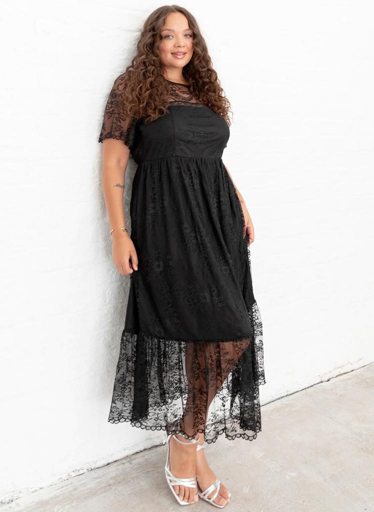 Lovedrobe Black Blúndukjóll
