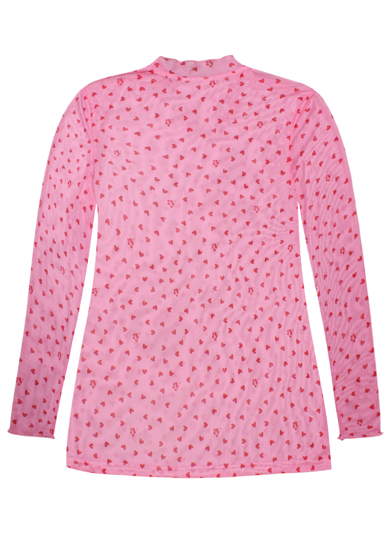 Nora Hearts Mesh Toppur