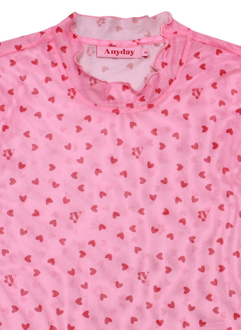 Nora Hearts Mesh Toppur