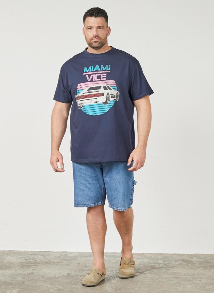 Miami Vice Stuttermabolur