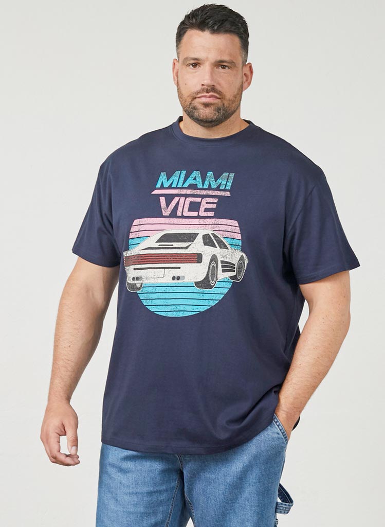 Miami Vice Stuttermabolur