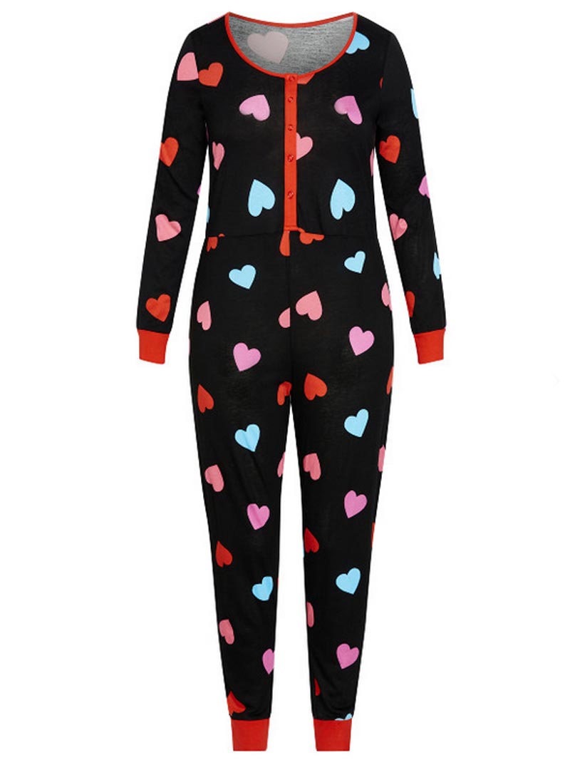 Onesie Hearts Náttföt