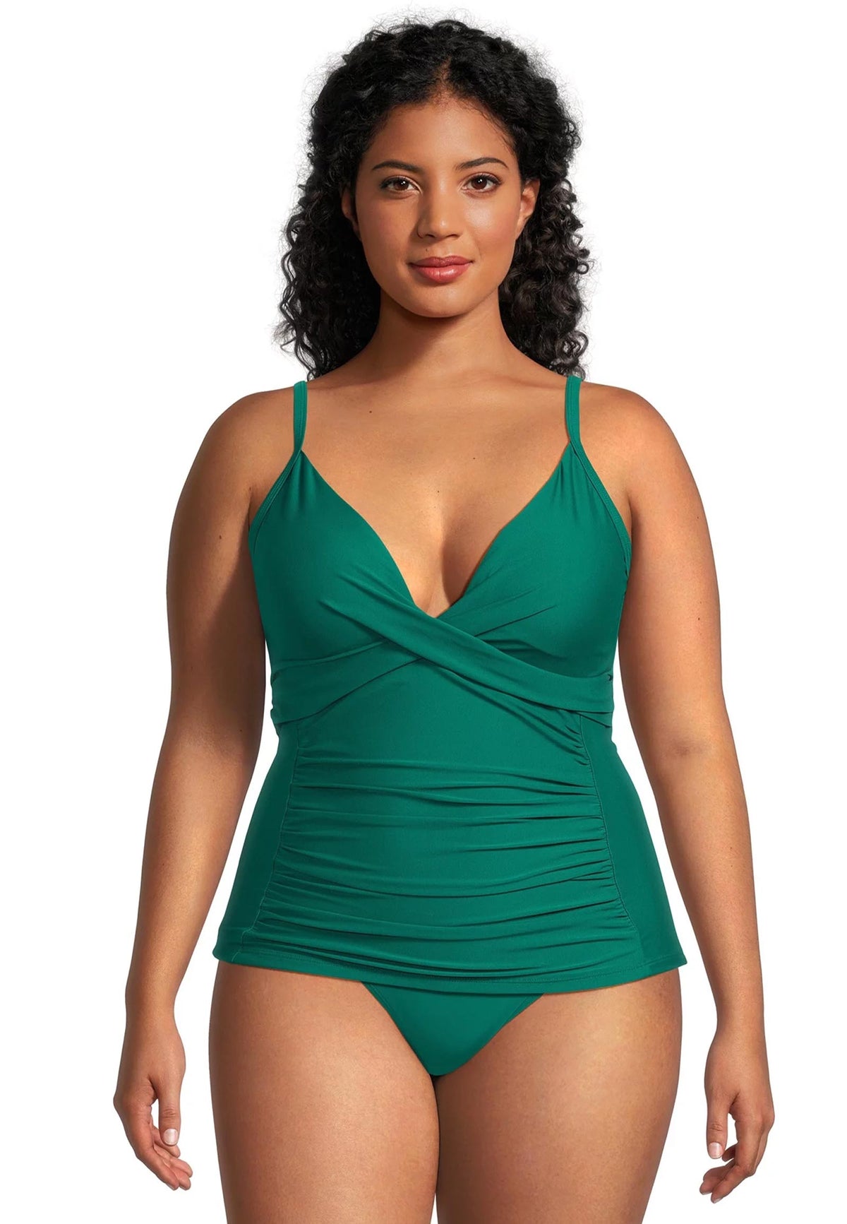 Solid Crossover Tankini top