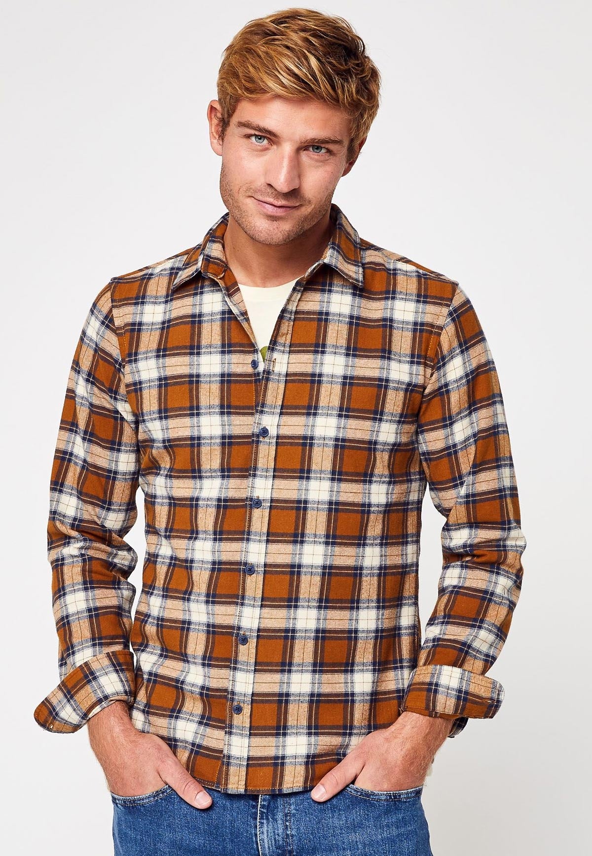 Checkers Slimfit Skyrta