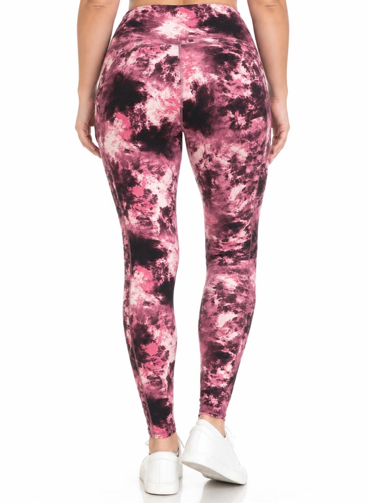 Yoga leggings m/vösum - Pink Cloud