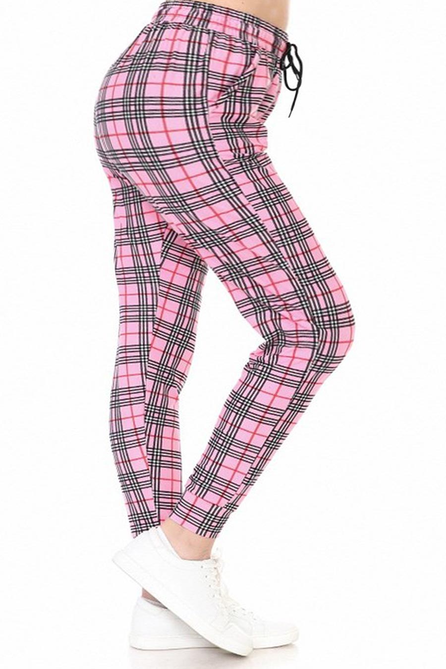 Pink Flannel Soft Joggers