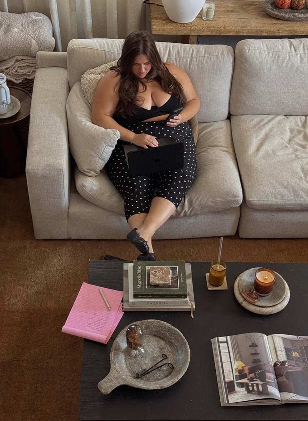 Capri Soft Leggings - Polkadot