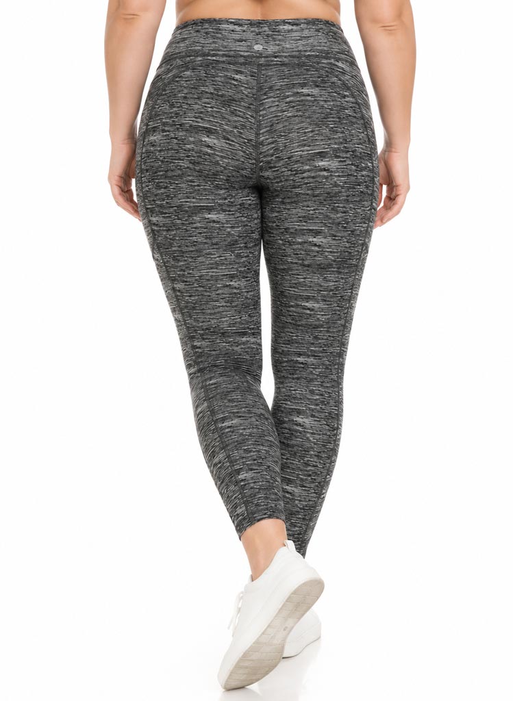 Yoga leggings m/vösum - Shadow