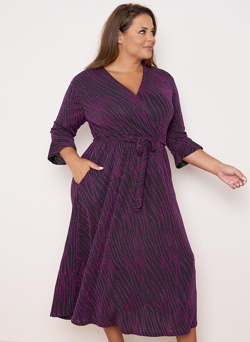 Purple Shimmer Pocketful Kjóll