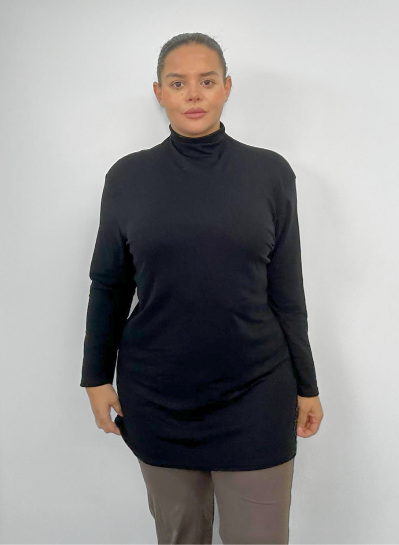Mock Neck Toppur