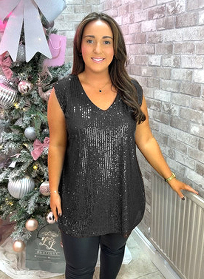 Selena Pallíettu Toppur