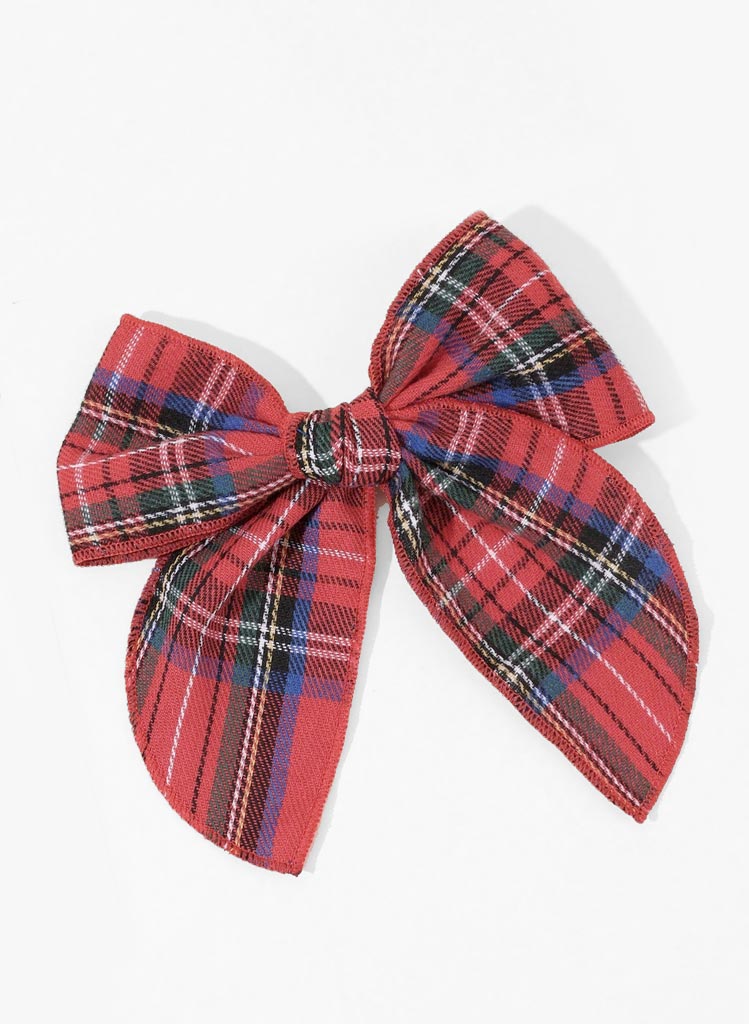 Tartan Bow Hárspenna