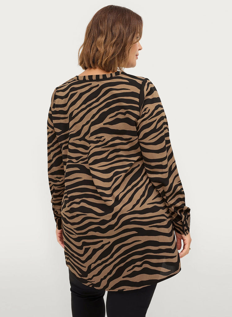 Brown Zebra Túnika