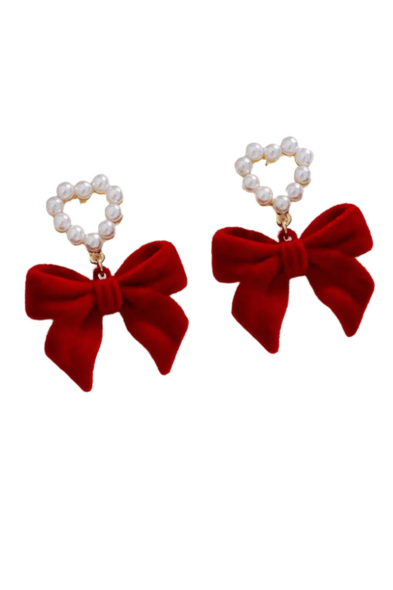 Velvet Bow Eyrnalokkar