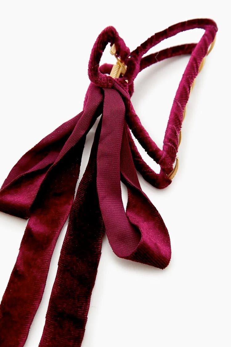 Velvet Bow Hárklemma
