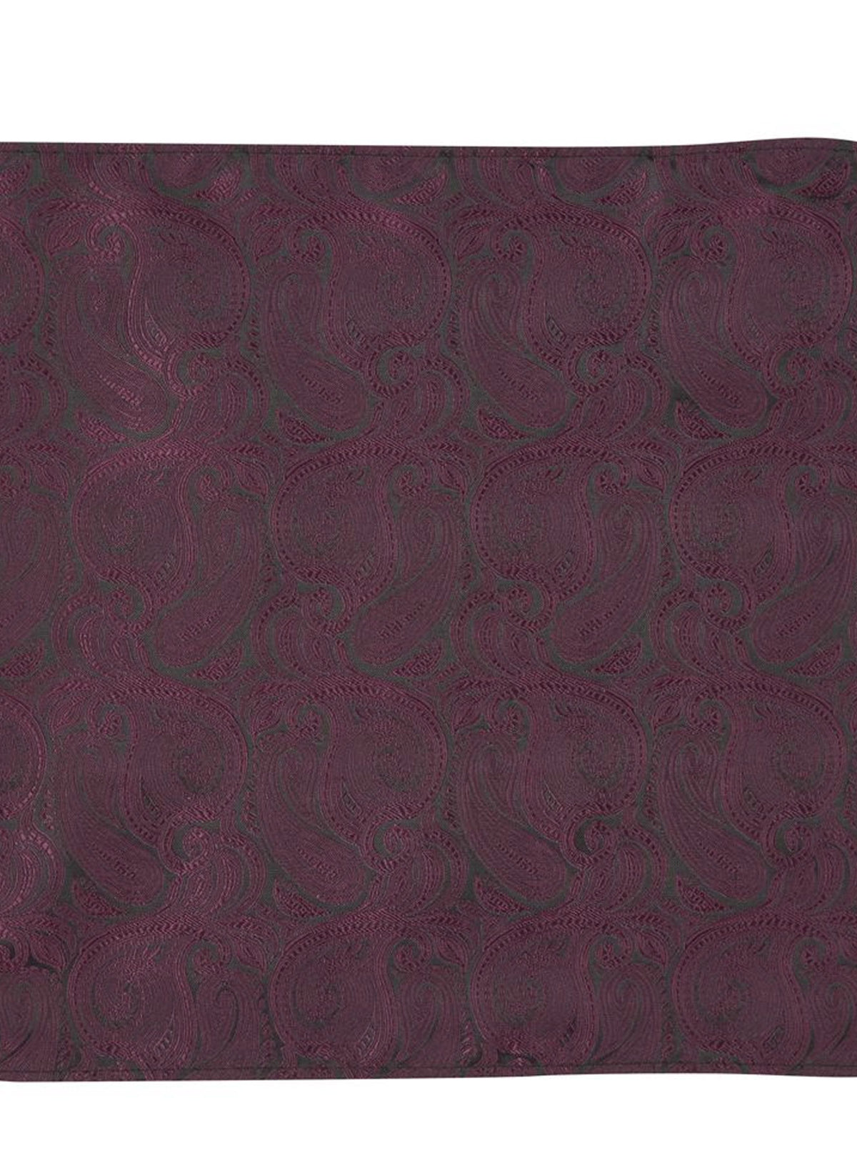 Wine Paisley Slaufa & Klútur