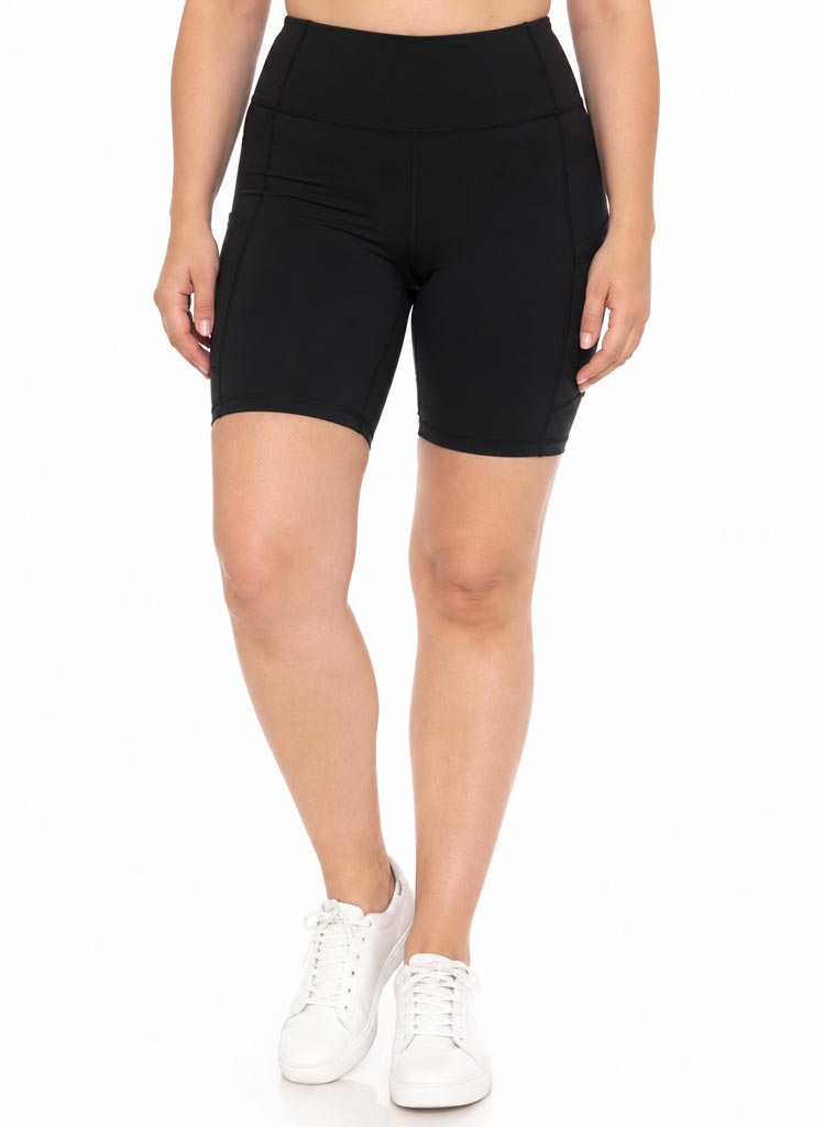 Yoga Hjólabuxur m/vösum