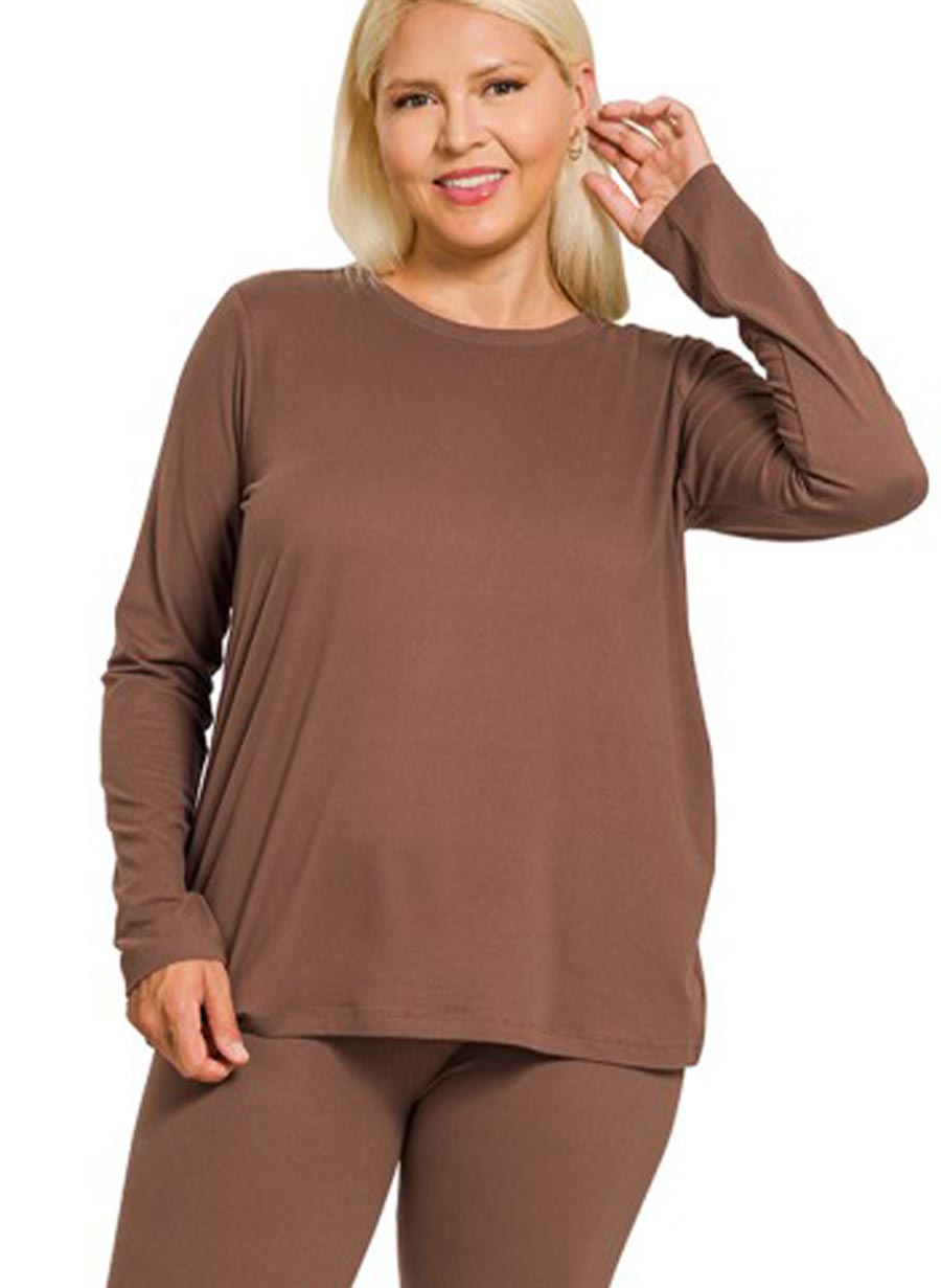 Zenana Soft Síðermabolur